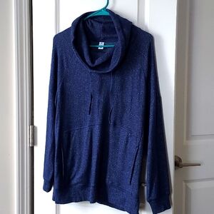 Members Mark blue turtleneck sweater medium
